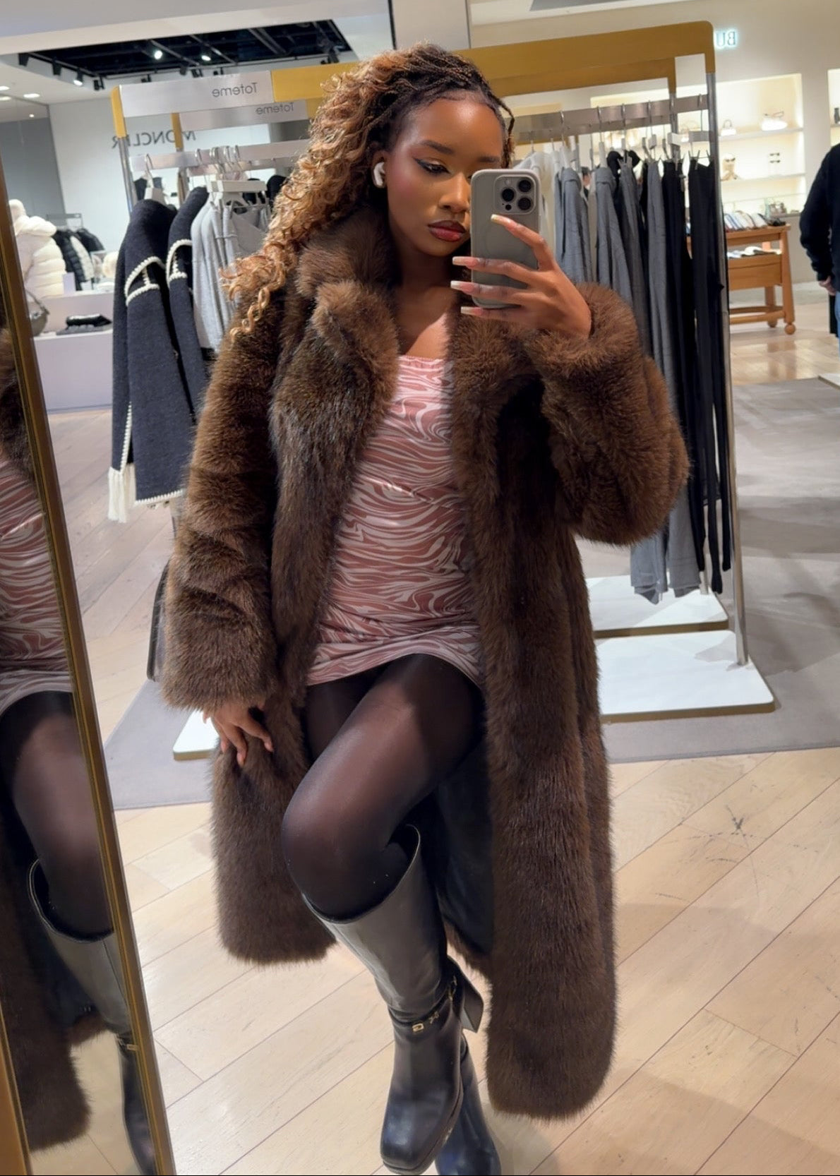 Chocolate Brown Oversized Maxi Coat