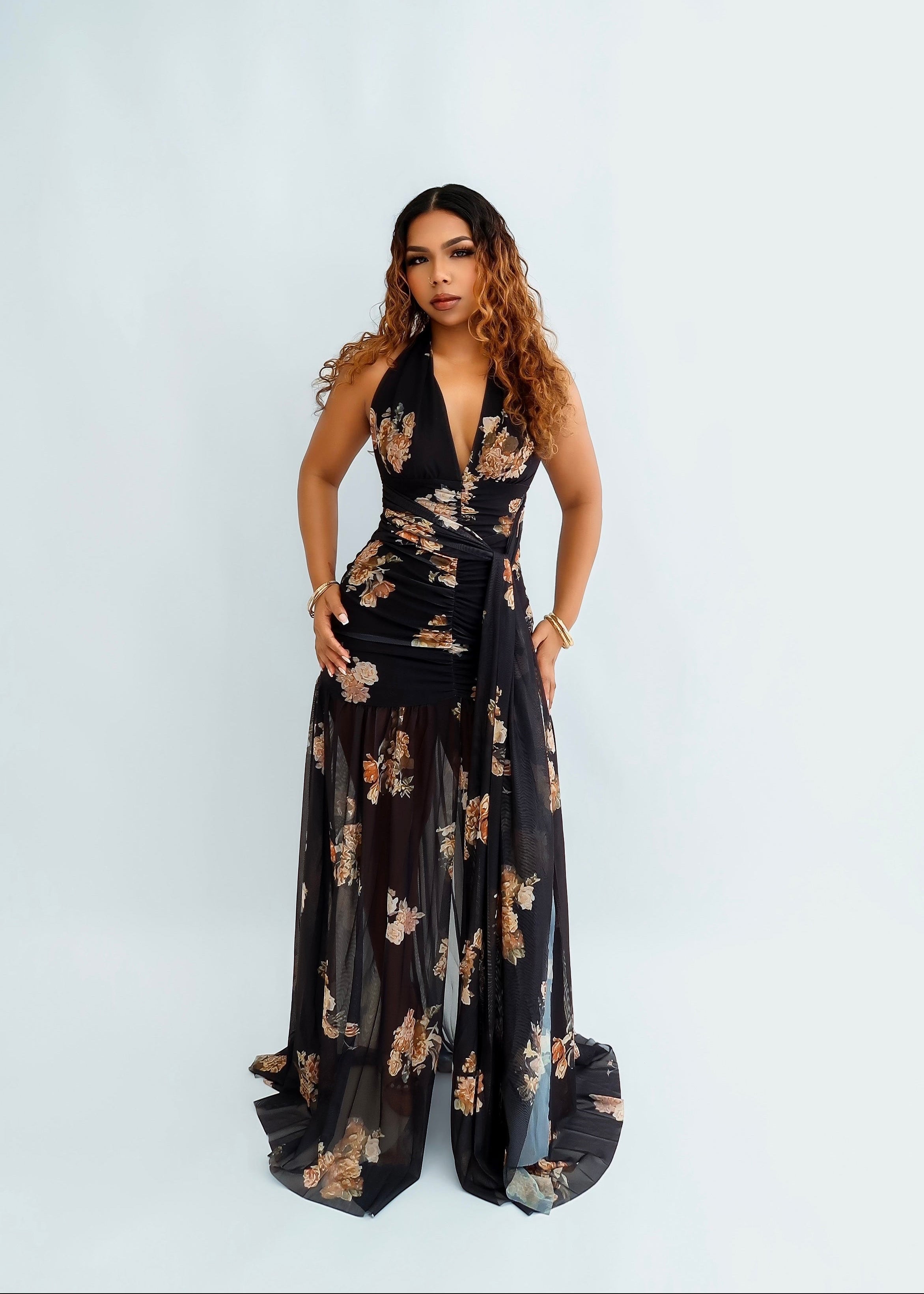halter neck drape dress Halter Mini Dress with Drape Neckline 41197