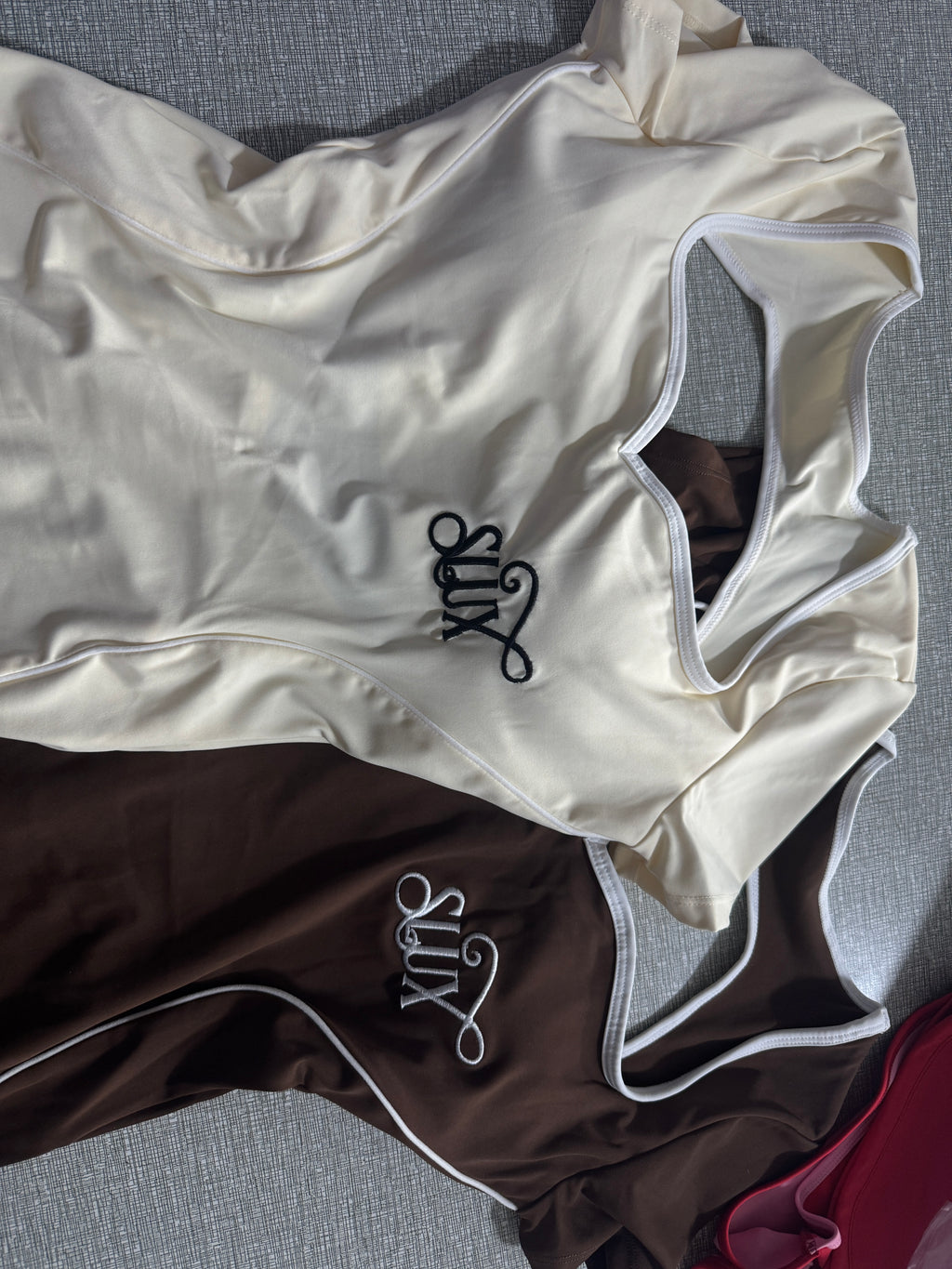 Pre-Order: Beige Sweetheart Neck Unitard